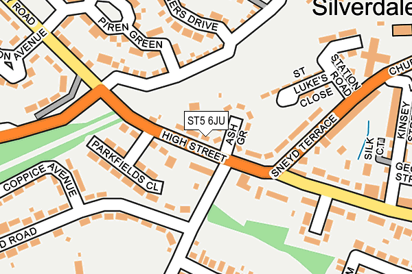 ST5 6JU map - OS OpenMap – Local (Ordnance Survey) ST5 6JU map - OS OpenMap – Local (Ordnance Survey)