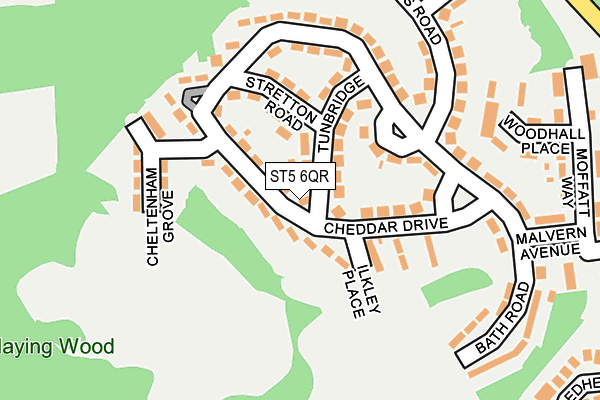 ST5 6QR map - OS OpenMap – Local (Ordnance Survey)
