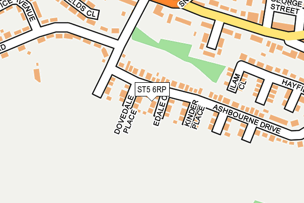 ST5 6RP map - OS OpenMap – Local (Ordnance Survey) ST5 6RP map - OS OpenMap – Local (Ordnance Survey)