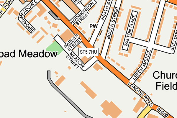 ST5 7HU map - OS OpenMap – Local (Ordnance Survey) ST5 7HU map - OS OpenMap – Local (Ordnance Survey)