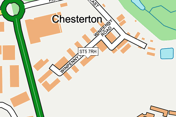 ST5 7RH map - OS OpenMap – Local (Ordnance Survey) ST5 7RH map - OS OpenMap – Local (Ordnance Survey)