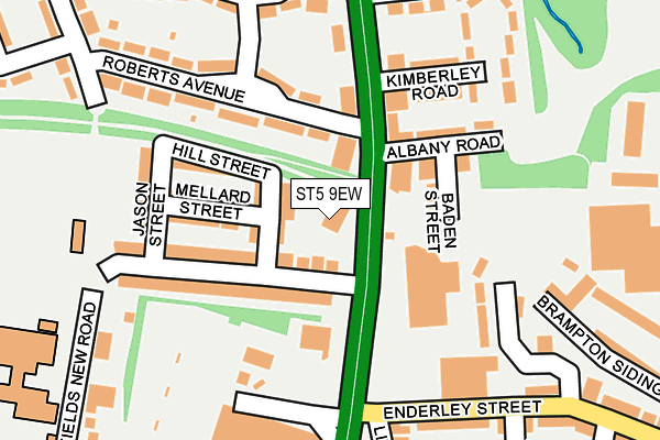 ST5 9EW map - OS OpenMap – Local (Ordnance Survey) ST5 9EW map - OS OpenMap – Local (Ordnance Survey)