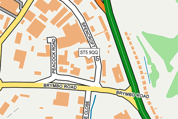 ST5 9QQ map - OS OpenMap – Local (Ordnance Survey) ST5 9QQ map - OS OpenMap – Local (Ordnance Survey)