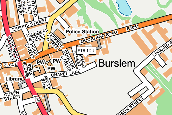 ST6 1DU map - OS OpenMap – Local (Ordnance Survey) ST6 1DU map - OS OpenMap – Local (Ordnance Survey)