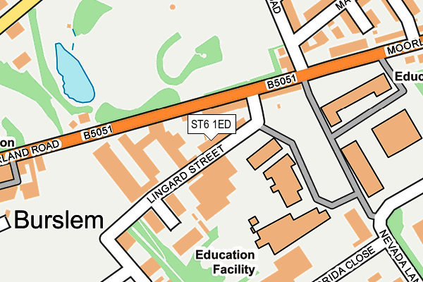 ST6 1ED map - OS OpenMap – Local (Ordnance Survey) ST6 1ED map - OS OpenMap – Local (Ordnance Survey)