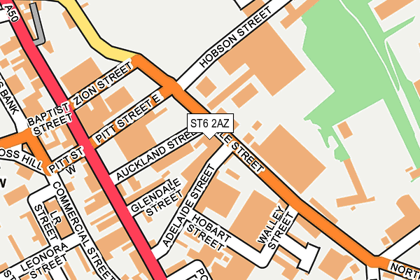 ST6 2AZ map - OS OpenMap – Local (Ordnance Survey) ST6 2AZ map - OS OpenMap – Local (Ordnance Survey)
