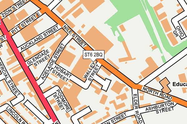 ST6 2BQ map - OS OpenMap – Local (Ordnance Survey) ST6 2BQ map - OS OpenMap – Local (Ordnance Survey)