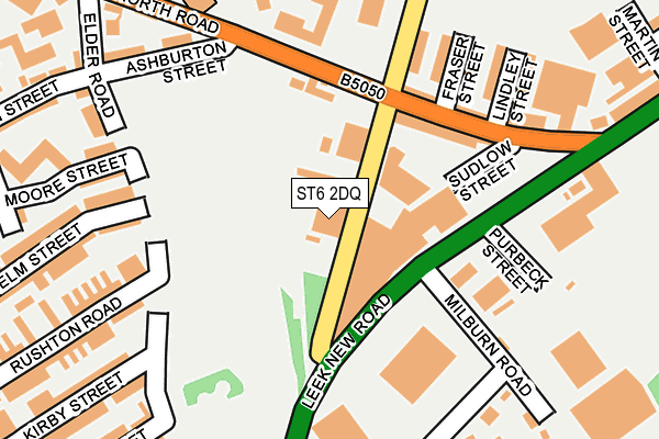 ST6 2DQ map - OS OpenMap – Local (Ordnance Survey) ST6 2DQ map - OS OpenMap – Local (Ordnance Survey)