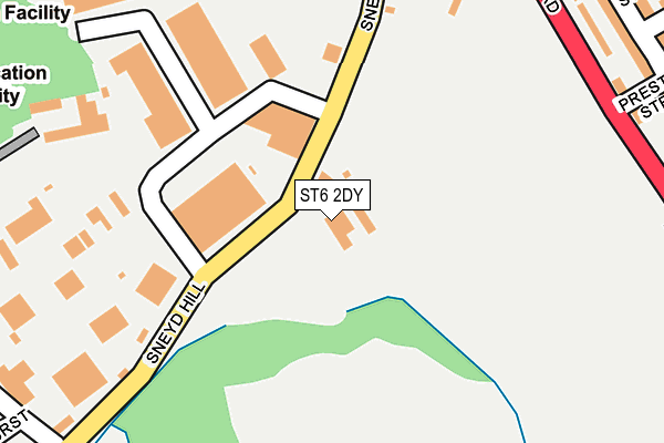 ST6 2DY map - OS OpenMap – Local (Ordnance Survey) ST6 2DY map - OS OpenMap – Local (Ordnance Survey)