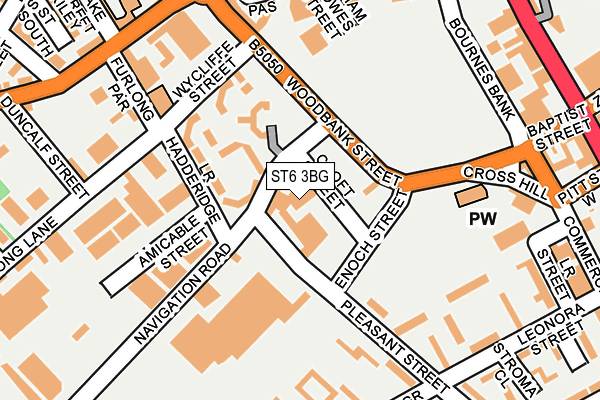 ST6 3BG map - OS OpenMap – Local (Ordnance Survey) ST6 3BG map - OS OpenMap – Local (Ordnance Survey)