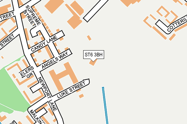 ST6 3BH map - OS OpenMap – Local (Ordnance Survey) ST6 3BH map - OS OpenMap – Local (Ordnance Survey)