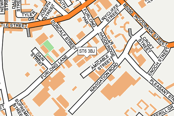 ST6 3BJ map - OS OpenMap – Local (Ordnance Survey) ST6 3BJ map - OS OpenMap – Local (Ordnance Survey)