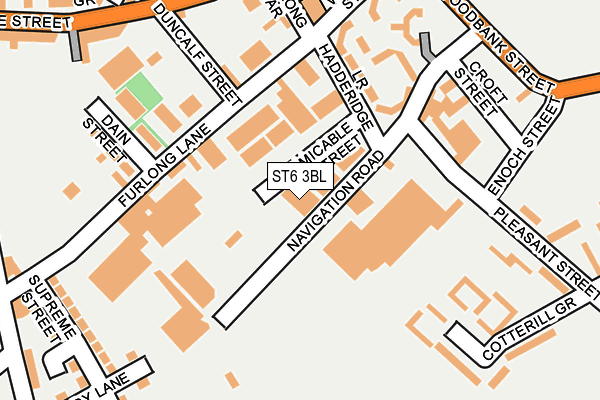 ST6 3BL map - OS OpenMap – Local (Ordnance Survey) ST6 3BL map - OS OpenMap – Local (Ordnance Survey)