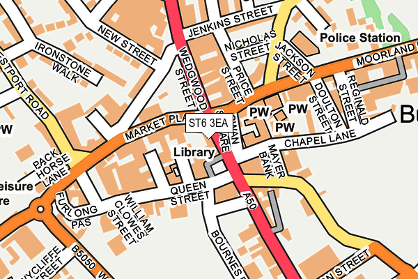 ST6 3EA map - OS OpenMap – Local (Ordnance Survey) ST6 3EA map - OS OpenMap – Local (Ordnance Survey)