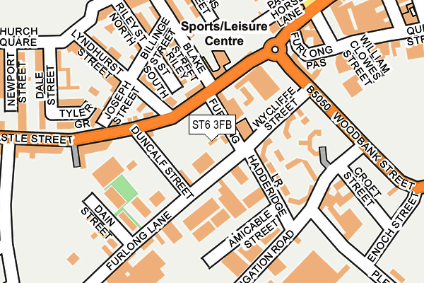 ST6 3FB map - OS OpenMap – Local (Ordnance Survey) ST6 3FB map - OS OpenMap – Local (Ordnance Survey)