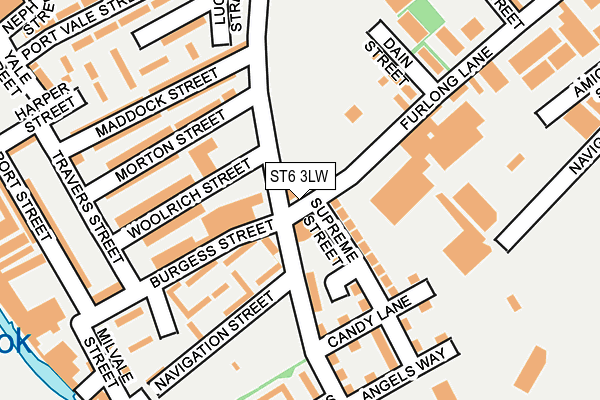 ST6 3LW map - OS OpenMap – Local (Ordnance Survey) ST6 3LW map - OS OpenMap – Local (Ordnance Survey)