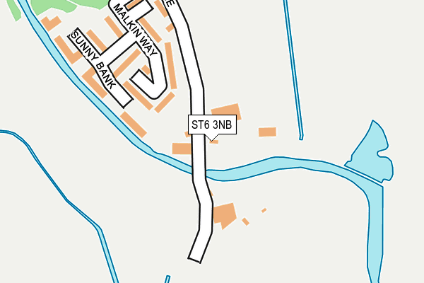 ST6 3NB map - OS OpenMap – Local (Ordnance Survey) ST6 3NB map - OS OpenMap – Local (Ordnance Survey)