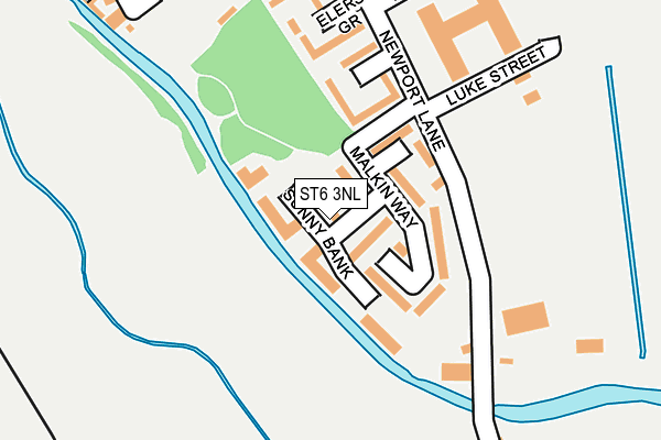 ST6 3NL map - OS OpenMap – Local (Ordnance Survey) ST6 3NL map - OS OpenMap – Local (Ordnance Survey)