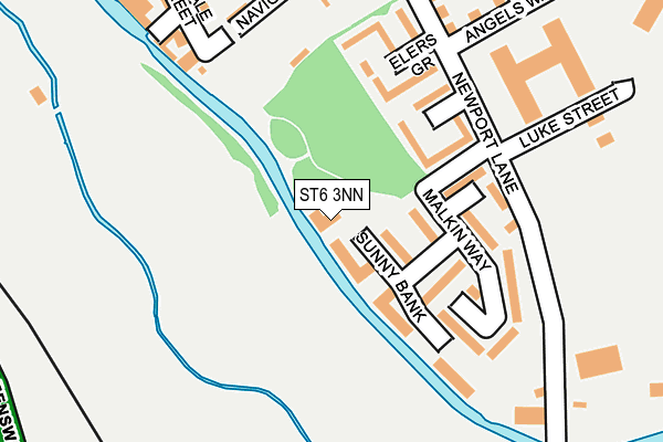 ST6 3NN map - OS OpenMap – Local (Ordnance Survey) ST6 3NN map - OS OpenMap – Local (Ordnance Survey)