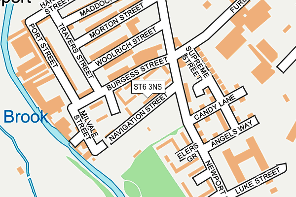 ST6 3NS map - OS OpenMap – Local (Ordnance Survey) ST6 3NS map - OS OpenMap – Local (Ordnance Survey)