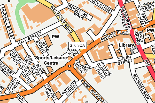 ST6 3QA map - OS OpenMap – Local (Ordnance Survey) ST6 3QA map - OS OpenMap – Local (Ordnance Survey)