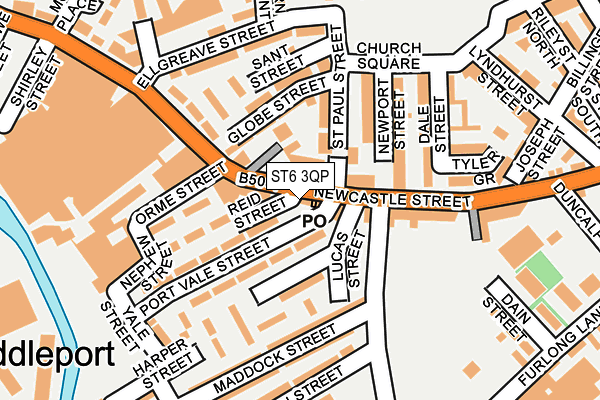 ST6 3QP map - OS OpenMap – Local (Ordnance Survey) ST6 3QP map - OS OpenMap – Local (Ordnance Survey)