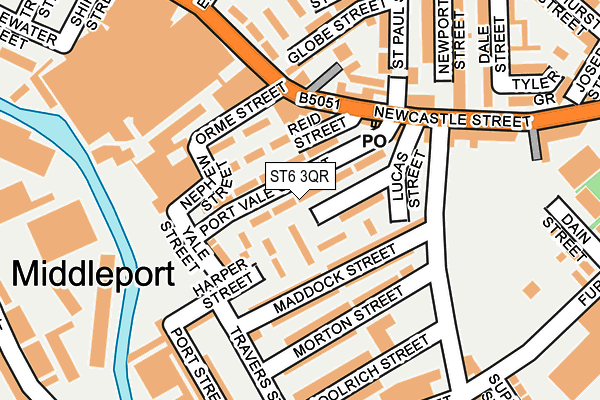ST6 3QR map - OS OpenMap – Local (Ordnance Survey) ST6 3QR map - OS OpenMap – Local (Ordnance Survey)