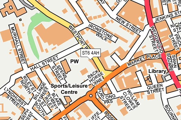 ST6 4AH map - OS OpenMap – Local (Ordnance Survey) ST6 4AH map - OS OpenMap – Local (Ordnance Survey)