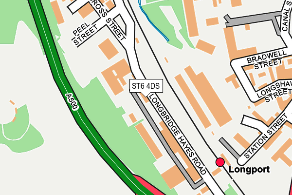 ST6 4DS map - OS OpenMap – Local (Ordnance Survey) ST6 4DS map - OS OpenMap – Local (Ordnance Survey)