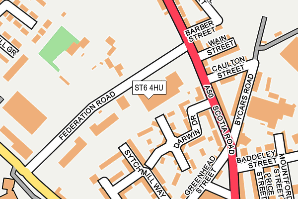 ST6 4HU map - OS OpenMap – Local (Ordnance Survey) ST6 4HU map - OS OpenMap – Local (Ordnance Survey)
