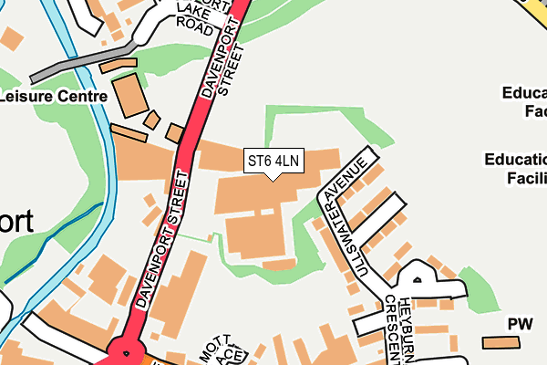 ST6 4LN map - OS OpenMap – Local (Ordnance Survey) ST6 4LN map - OS OpenMap – Local (Ordnance Survey)
