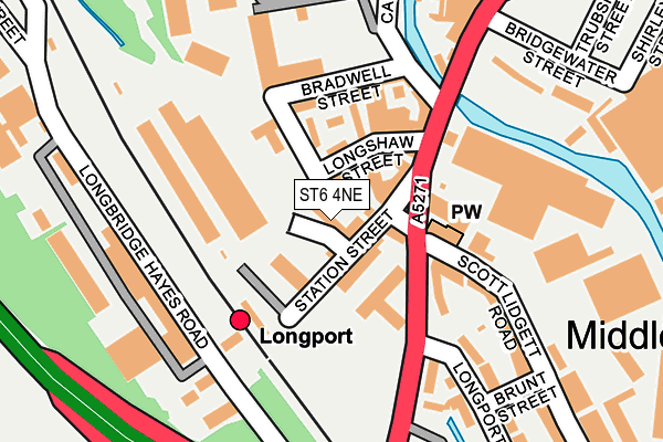 ST6 4NE map - OS OpenMap – Local (Ordnance Survey) ST6 4NE map - OS OpenMap – Local (Ordnance Survey)