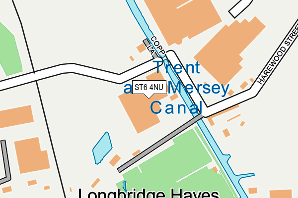 ST6 4NU map - OS OpenMap – Local (Ordnance Survey) ST6 4NU map - OS OpenMap – Local (Ordnance Survey)