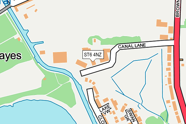 ST6 4NZ map - OS OpenMap – Local (Ordnance Survey) ST6 4NZ map - OS OpenMap – Local (Ordnance Survey)