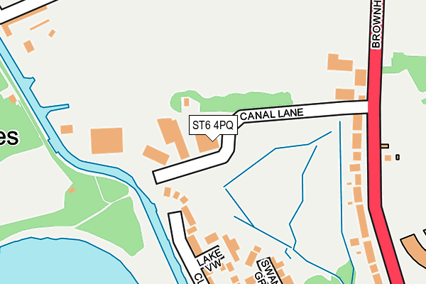 ST6 4PQ map - OS OpenMap – Local (Ordnance Survey) ST6 4PQ map - OS OpenMap – Local (Ordnance Survey)