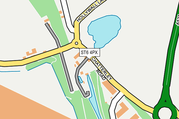 ST6 4PX map - OS OpenMap – Local (Ordnance Survey) ST6 4PX map - OS OpenMap – Local (Ordnance Survey)