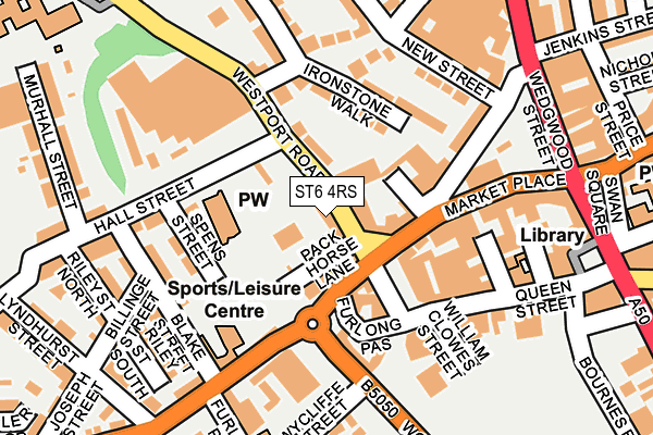 ST6 4RS map - OS OpenMap – Local (Ordnance Survey) ST6 4RS map - OS OpenMap – Local (Ordnance Survey)