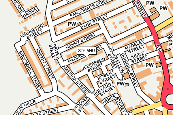 ST6 5HU map - OS OpenMap – Local (Ordnance Survey) ST6 5HU map - OS OpenMap – Local (Ordnance Survey)