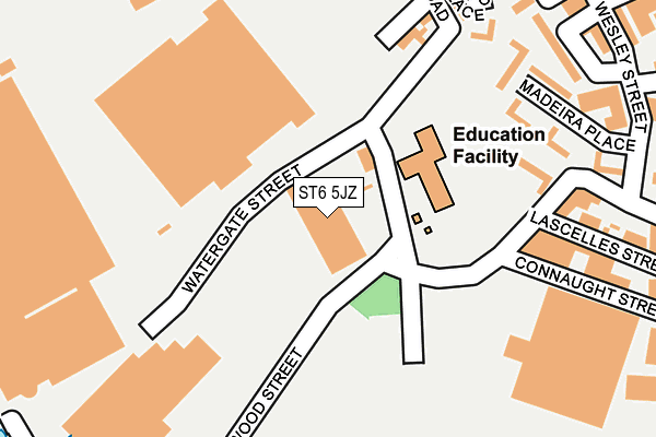 ST6 5JZ map - OS OpenMap – Local (Ordnance Survey) ST6 5JZ map - OS OpenMap – Local (Ordnance Survey)