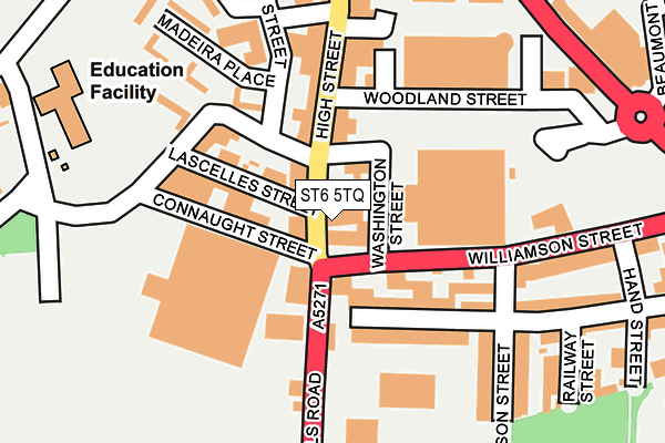 ST6 5TQ map - OS OpenMap – Local (Ordnance Survey) ST6 5TQ map - OS OpenMap – Local (Ordnance Survey)