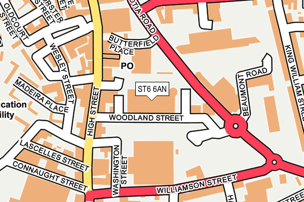 ST6 6AN map - OS OpenMap – Local (Ordnance Survey) ST6 6AN map - OS OpenMap – Local (Ordnance Survey)