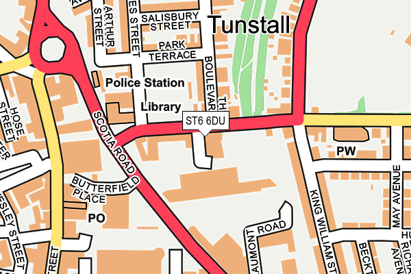 ST6 6DU map - OS OpenMap – Local (Ordnance Survey) ST6 6DU map - OS OpenMap – Local (Ordnance Survey)