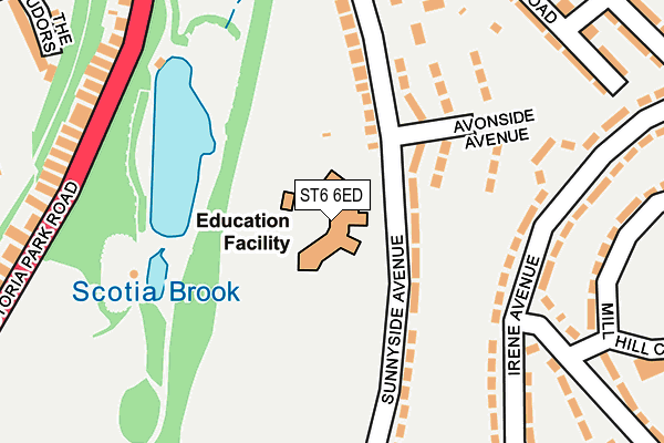 ST6 6ED map - OS OpenMap – Local (Ordnance Survey) ST6 6ED map - OS OpenMap – Local (Ordnance Survey)