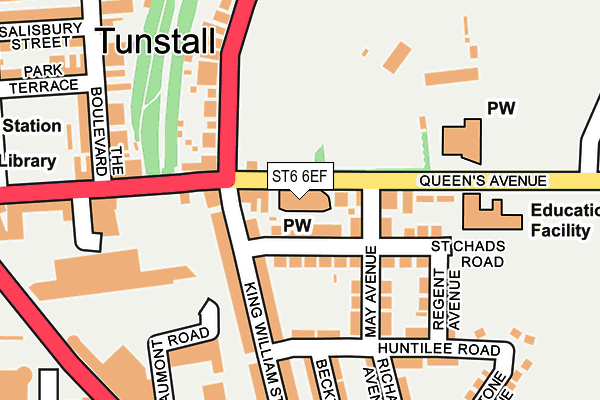 ST6 6EF map - OS OpenMap – Local (Ordnance Survey) ST6 6EF map - OS OpenMap – Local (Ordnance Survey)