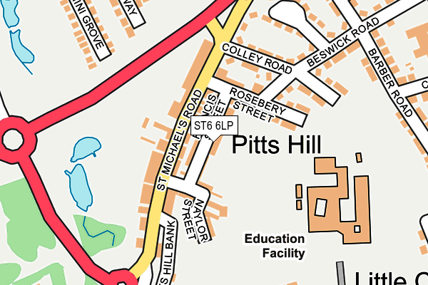 ST6 6LP map - OS OpenMap – Local (Ordnance Survey) ST6 6LP map - OS OpenMap – Local (Ordnance Survey)