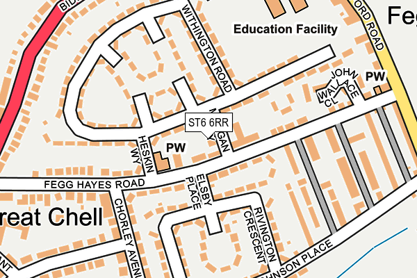 ST6 6RR map - OS OpenMap – Local (Ordnance Survey) ST6 6RR map - OS OpenMap – Local (Ordnance Survey)