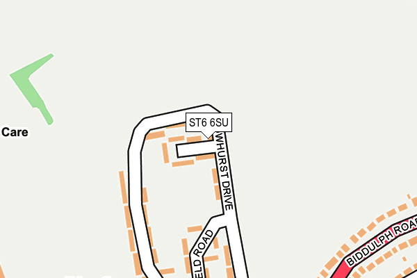 ST6 6SU map - OS OpenMap – Local (Ordnance Survey) ST6 6SU map - OS OpenMap – Local (Ordnance Survey)