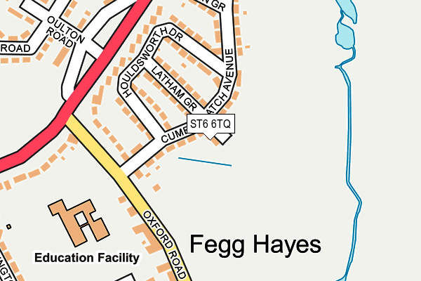 ST6 6TQ map - OS OpenMap – Local (Ordnance Survey) ST6 6TQ map - OS OpenMap – Local (Ordnance Survey)