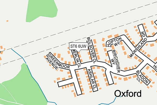 ST6 6UW map - OS OpenMap – Local (Ordnance Survey) ST6 6UW map - OS OpenMap – Local (Ordnance Survey)