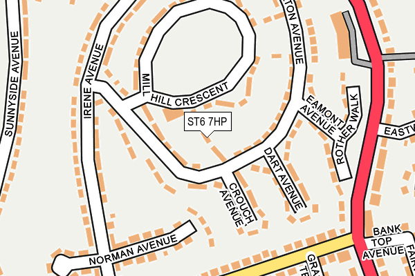 ST6 7HP map - OS OpenMap – Local (Ordnance Survey) ST6 7HP map - OS OpenMap – Local (Ordnance Survey)